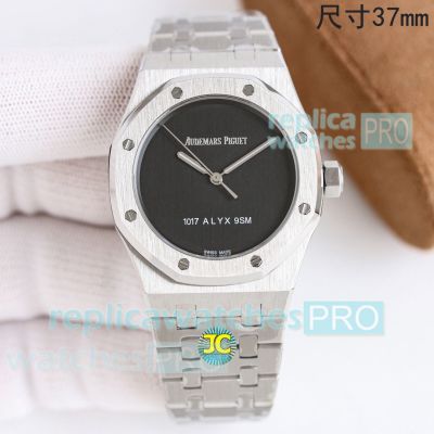 Swiss Replica Audemars Piguet Royal Oak 15550st Black Dial 37mm Automatic Watch 